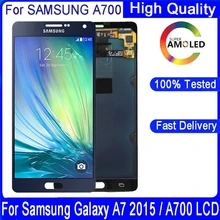 5.5 "oryginalny AMOLED do Samsung Galaxy A7 2015 A700 A7000 A700H A700F A700FD wyświetlacz LCD ekran dotykowy wymiana Digitizer