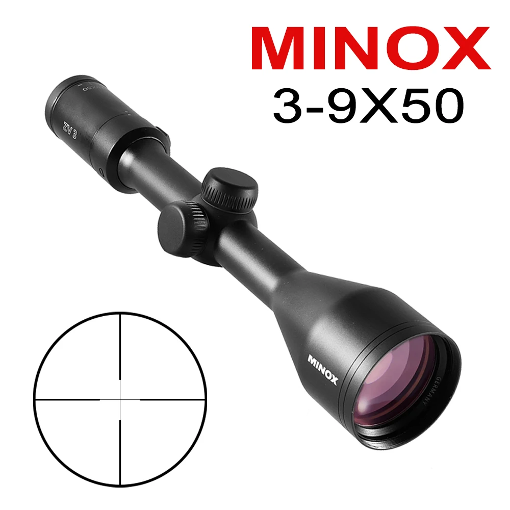 MINOX ZV 3 3-9X50 BDC 400 Reticle RifleScopes With 1 Inch Tube Long Eye Relief Tactical Scope For Hunting chasse | Спорт и