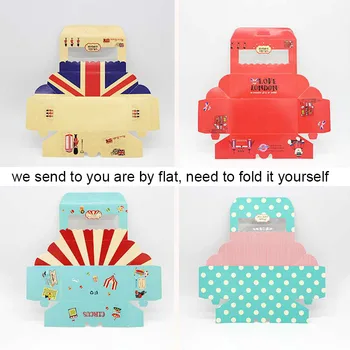 

20pcs New Arrival Handmade gifts box Multi size Multiple styles paper candy window boxes cake Package For Wedding home party