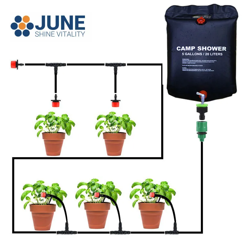 

Garden Drip Irrigation System 10M hose micro spray watering kit Plant Save water Horticulture DIY Automatic watering device