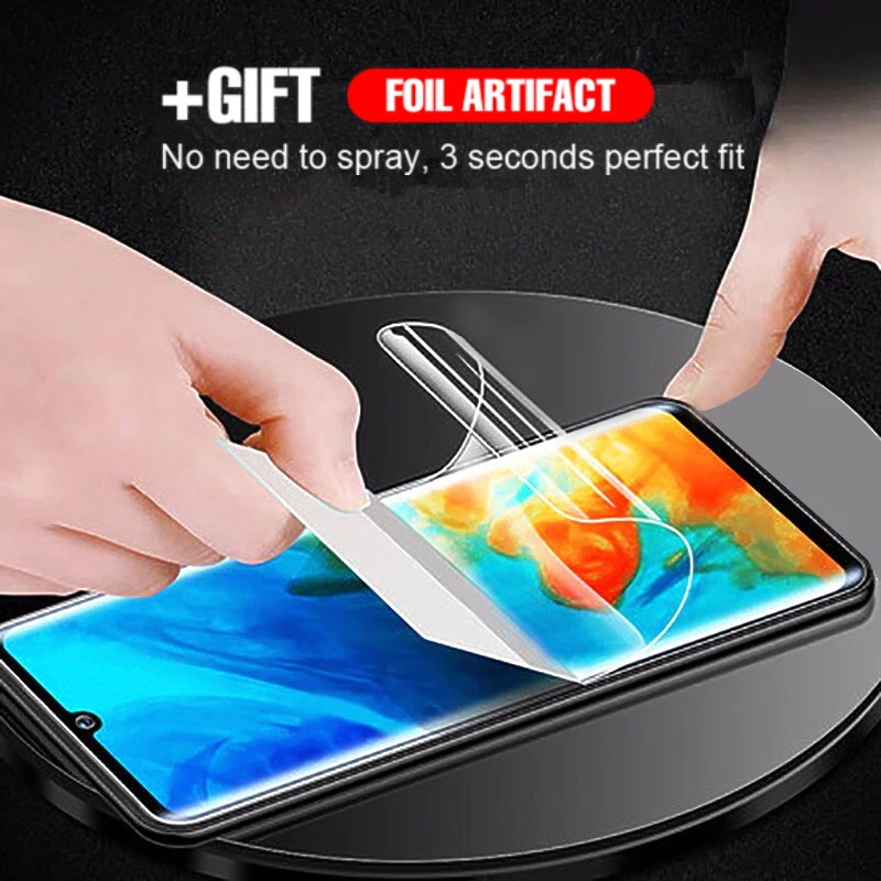 

Full Curved Screen Protector Hydrogel Film For Huawei P30 P20 Pro Mate 20 Lite Cover Soft Film On The For Huawei P30( No Glass )