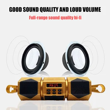 

12V Motorcycle MP3 Music Player Bluetooth Stereo Speaker FM Radio With LED Display Waterproof Multiple Modes Fast Paring