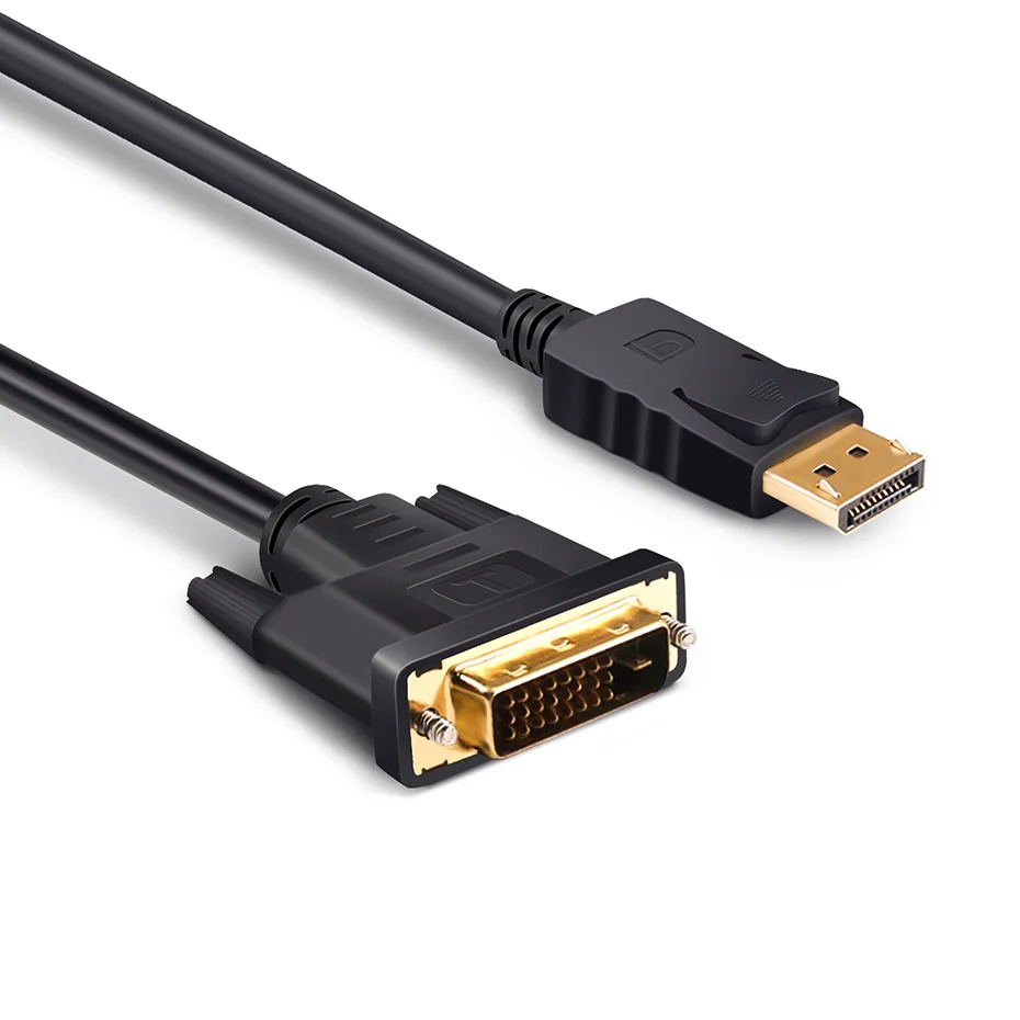 Display Port To Dvi Cable Male To Male Displayport Dp To Dvi Connection Adapter 1080p 3d For Hdtv Pc Projector 6ft 1 8m 1m 3m Aliexpress