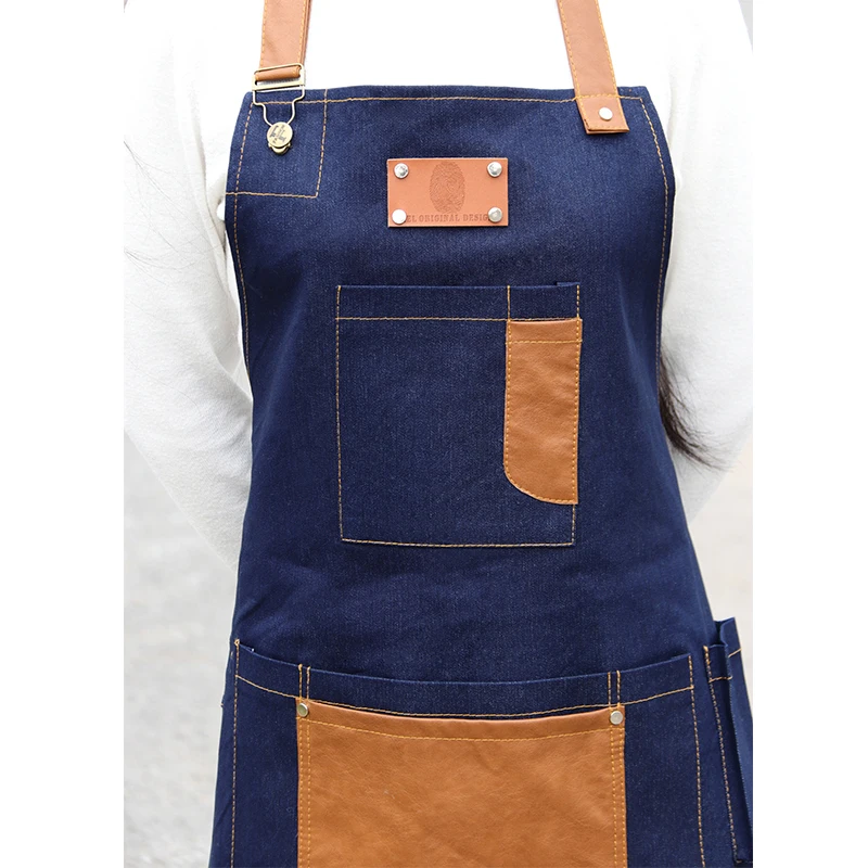 Kitchen denim apron cooking coffee shop 