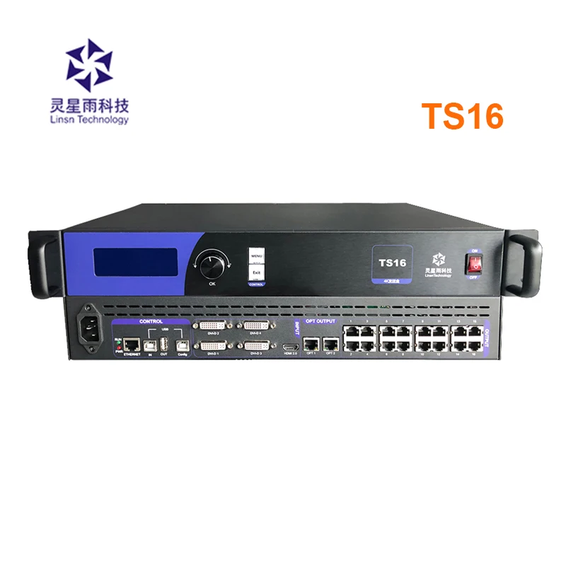 

Linsn TS16 linsn control system full color led sending box support led display indoor outdoor big display