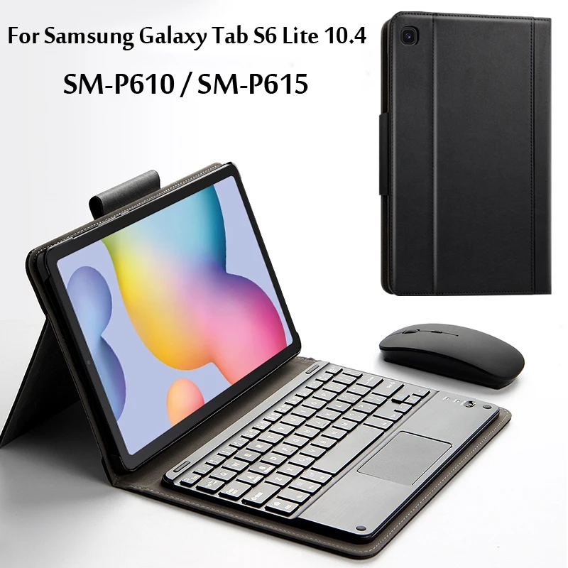 Чехол с беспроводной клавиатурой для Samsung Galaxy Tab S6 Lite 10 4 SM-P610 2020 чехол-подставка