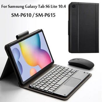 

Wireless Bluetooth Keyboard Case For Samsung Galaxy Tab S6 Lite 10.4 SM-P610 P615 2020 Tablet Stand Cover Funda
