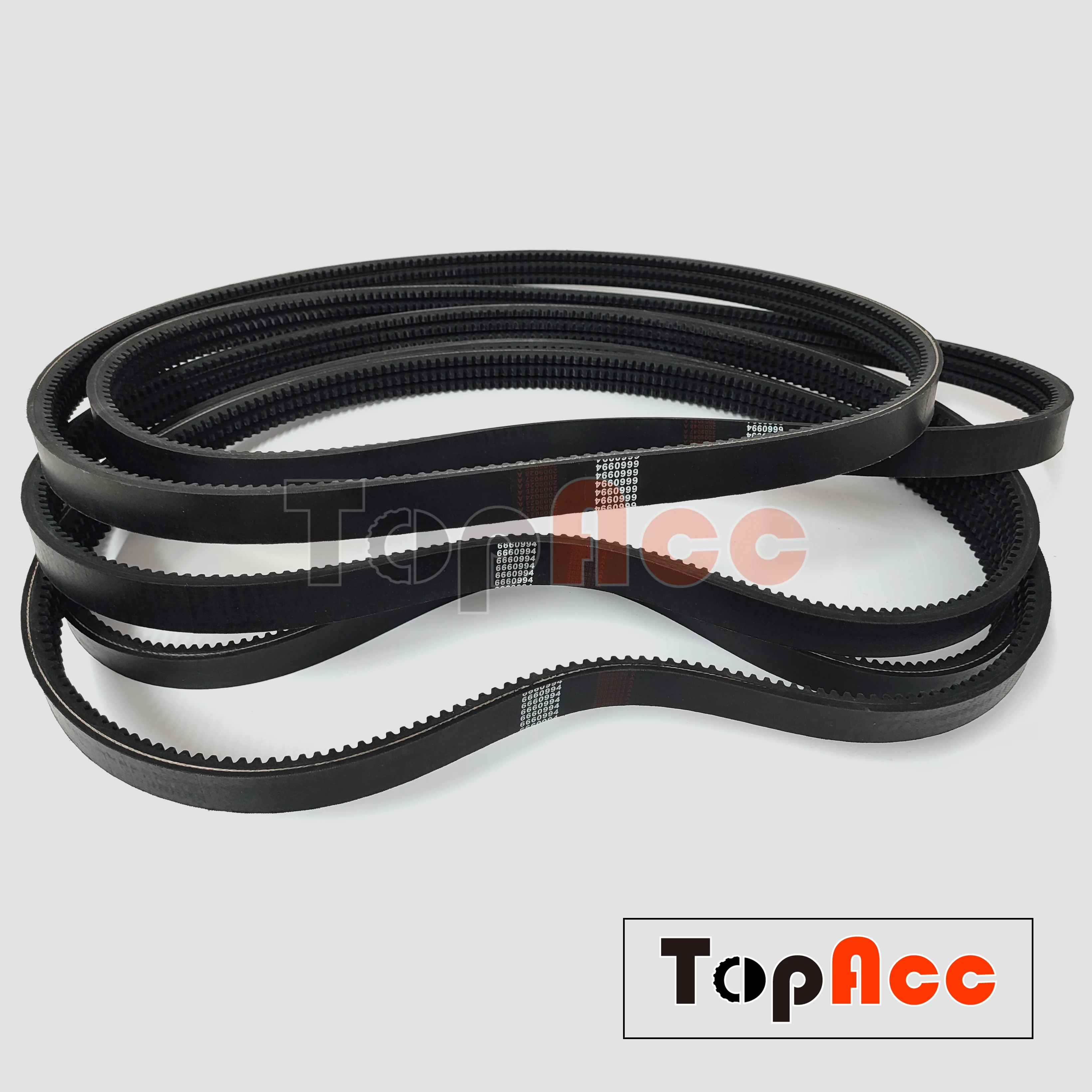 3 개의 그루브가있는 구동 벨트 6660994 1PC 적합 Bobcat Skid Steer Loaders 753 763 773 및 7753 Great Wear Resistance