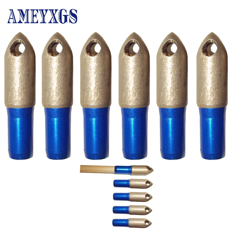 

6/12pcs High Quality Archery Copper Broadhead Hunting Accessories Whistle Arrowhead Arrow Head Tool Used On OD 8mm Arrow Shaft