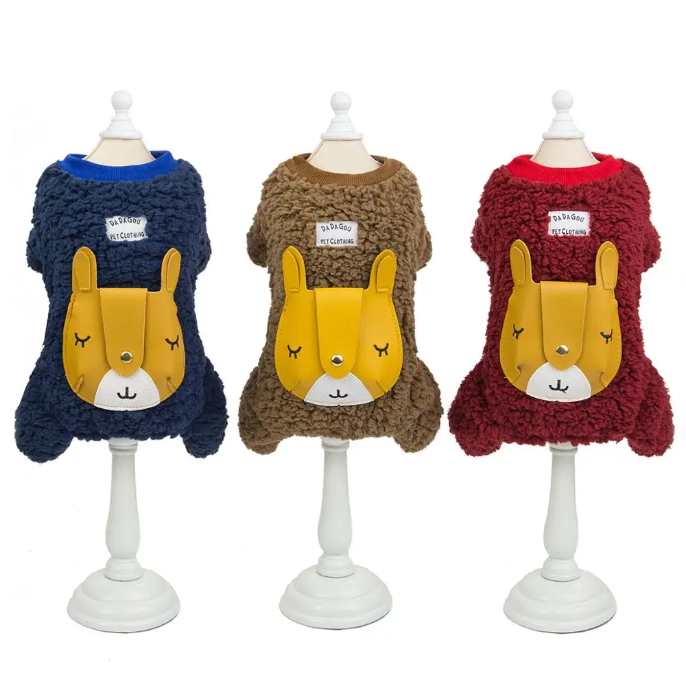 

Fleece Dog Hoodies Pet Dog Clothes For Dogs Coat Jacket Cotton Ropa Perro French Bulldog Clothing For Dogs Pets Clothing Pug