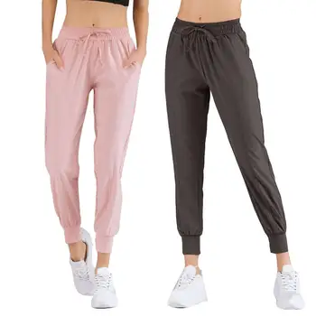 

Casual Women Solid Color Long Drawstring Skinny Pencil Pants Fitness Trousers