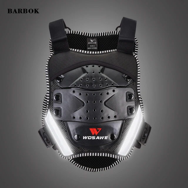 US $27.53 WOSAWE Kids Skateboarding Skiing Jacket Reflective Vest Armor Chest Back Protection Cycling Skate B