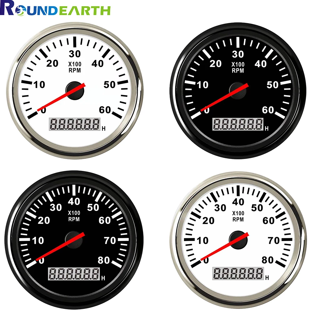 Round Earth 52mm Auto Car Gauge Ship Boat Tractor Water Oil Fuel Level  Meter Sensor Liquid Tank Indicator Free Shipping Oil Pressure Gauges  AliExpress