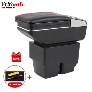 

Car Armrest Box For Ford Fiesta 3 Mk7 2009-2017 Center Storage Box Cup Holder Ashtray Interior Car-Styling Products Accessories