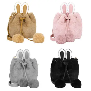 

Lolita Cute Bunny Kawaii Long Ear Rabbit Plush Doll Girls Backpack Shoulders Bag Plush Purses