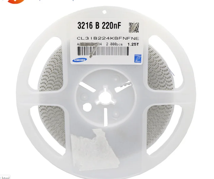 CL31B224KBFNFNE конденсатор 1206 224K 220NF 50В X7R чип 1206B103K102 высоковольтный 103K 10NF 1KV|Индукторы| |