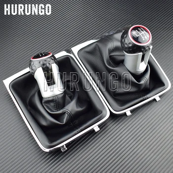 

For Volkswagen VW Passat B6 2005-2011 Car Styling Accessories 5 / 6 Speed M Gear Shift Knob Lever Stick Gaiter Boot Cover Collar