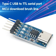 Tipo c usb para ttl porta serial módulo ch340n atualização mcu download escova linha