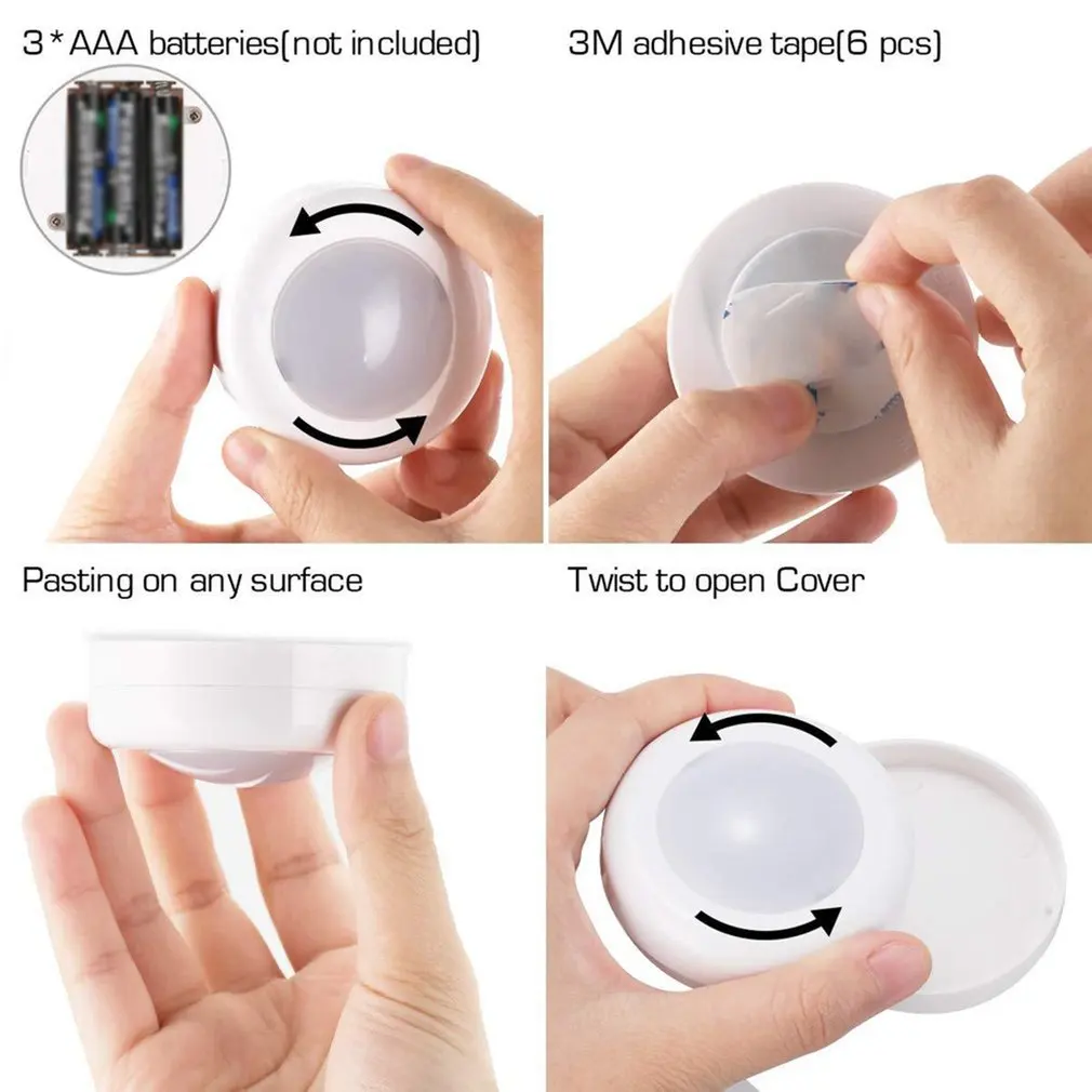 Infrared colorful remote control cabinet light Infrared colorful dimming color night light portable convenient