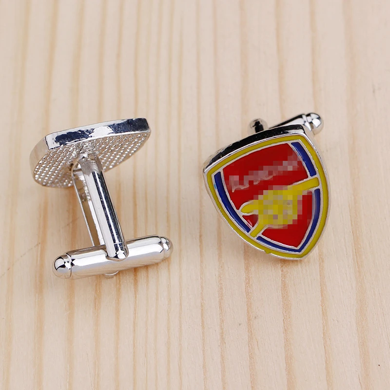 Модные запонки с логотипом футбольного клуба для команды «Arsenal», костюм для фанатов, рубашка с рукавом, памятный подарок на праздник