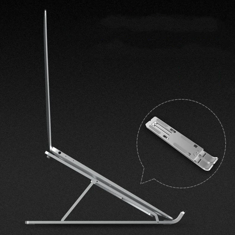 240*45*10MM Laptop Stand Aluminum Alloy 6 gear adjust Portable Folding Notebook holder PC Bracket Mini Table laptops accessories