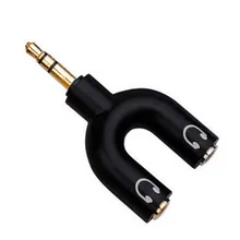 Y dupla áudio divisor cabo adaptador conveniente linha de áudio 1 a 2 aux cabo 3.5mm fone de ouvido adaptador 1 macho para 2 fêmea