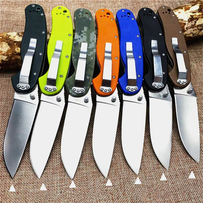 

North America AUS-8 sanding 59-60 RC multi-function outdoor sharp hunting knife tactical folding knife portable pocket knife