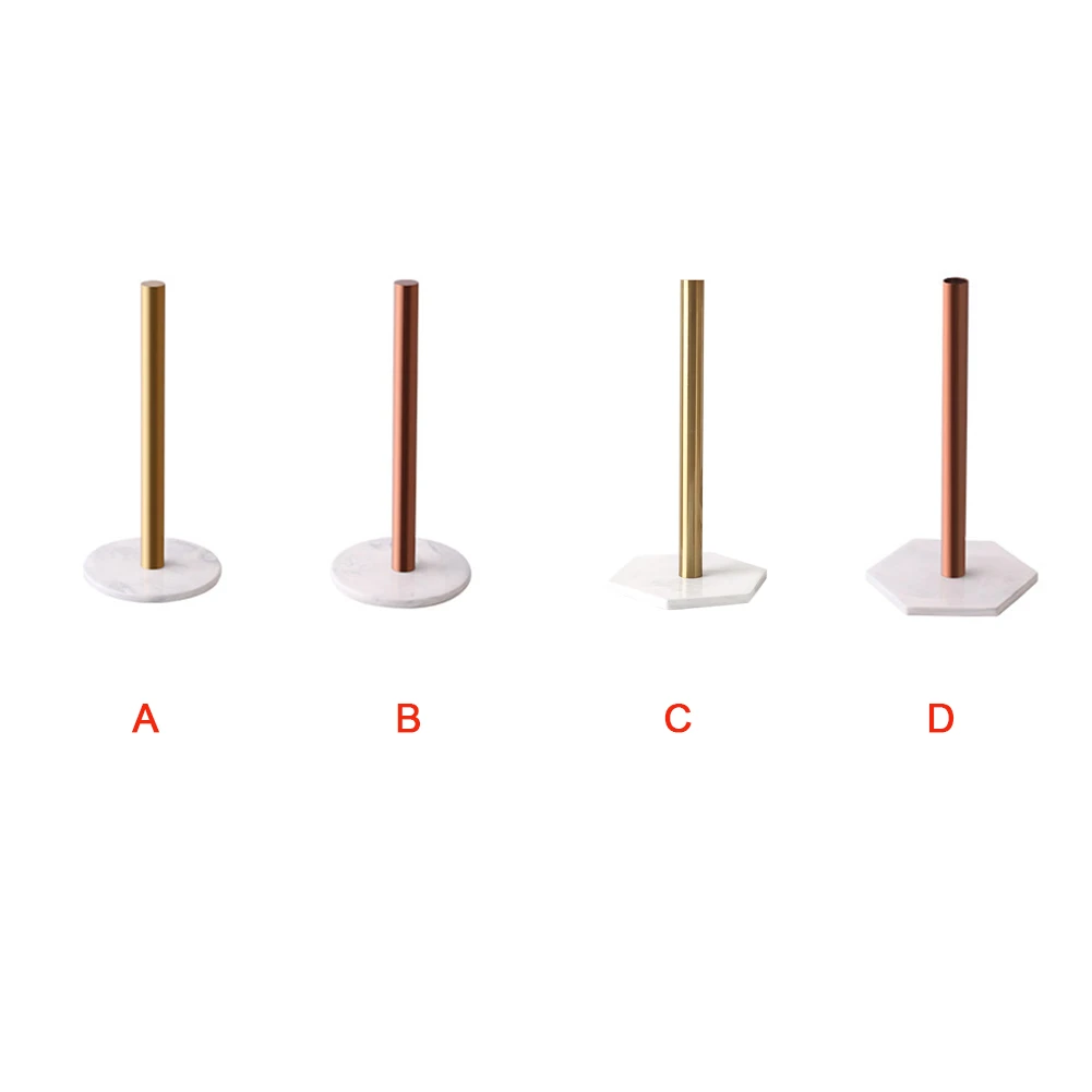 Desktop Toilet Tissue Retro Home Decor Gold-plated Shelf Desktop Rack Nordic Marble Organizer Paper Holder Kitchen Roll Storage