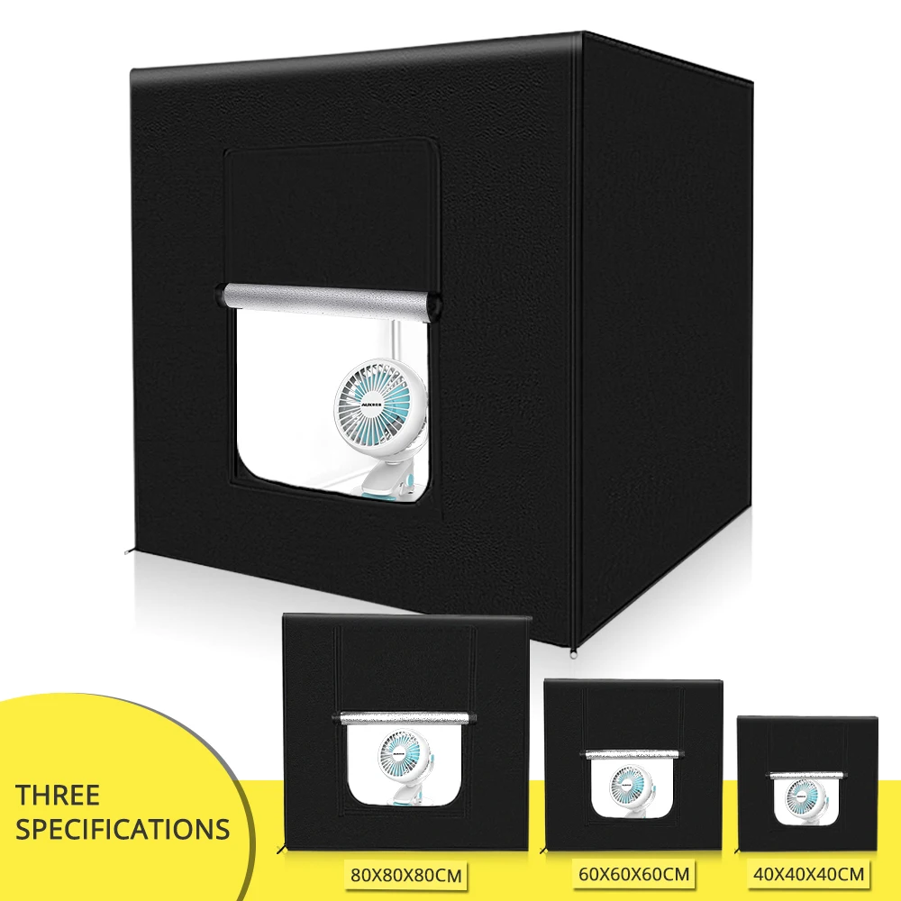 

Travor 40 60 80 cm LED Lightbox Photo light Tent With 3 Colors Background Photo box photo studio For Studio Photography