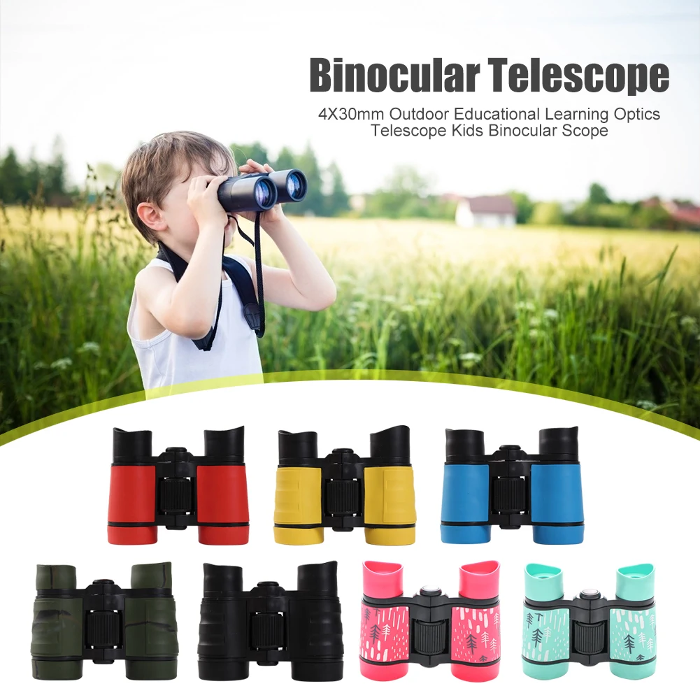 Mejor precio Binoculares potentes de 4x30mm para niños, telescopio óptico de aprendizaje educativo para exteriores, binoculares plegables 9YaLQmkrDKz