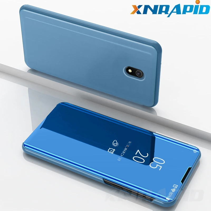 Для Xiaomi Redmi 8A 8 чехол роскошный зеркальный флип-чехол для телефона полная защита