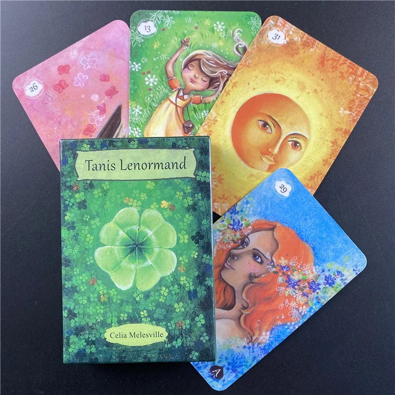 

Tanis Lenormand Tarot Oracle Cards For Fate Divination Board Game Deck With PDF Guidebook