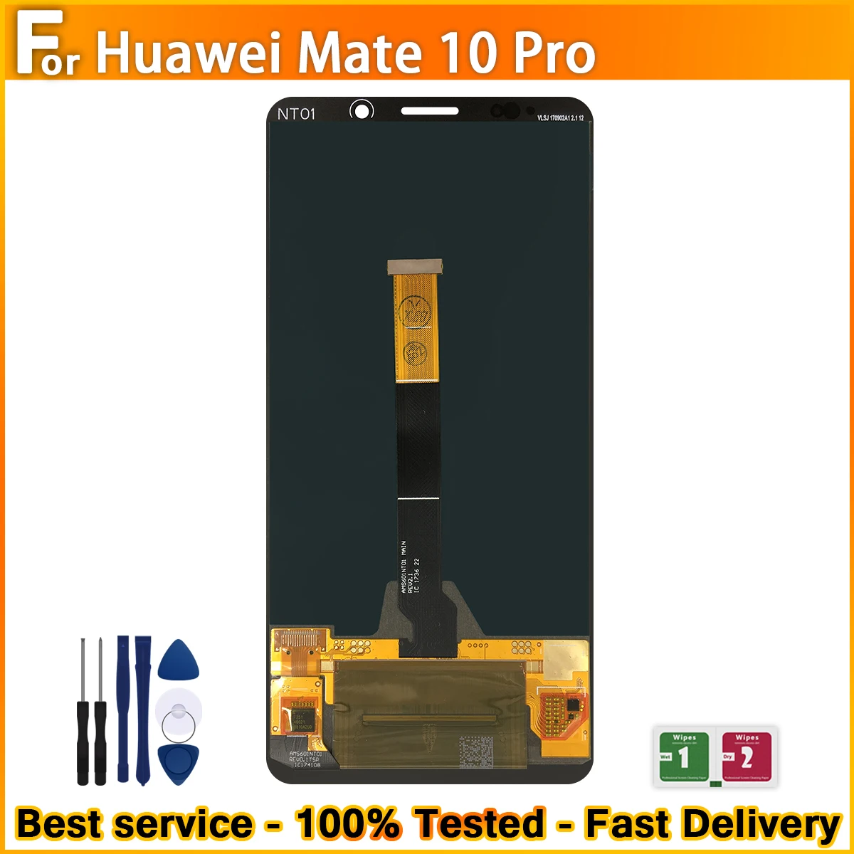 ЖК-дисплей 6 0 дюйма для Huawei Mate 10 Pro сенсорный экран дигитайзер Замена ЖК-дисплея 100%