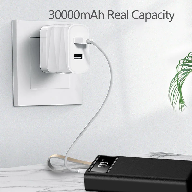 TUOSHIKE 30000mAh power Bank Быстрая зарядка Внешнее зарядное устройство для Iphone 7 8 XS Max Xiaomi samsung huawei портативное зарядное устройство