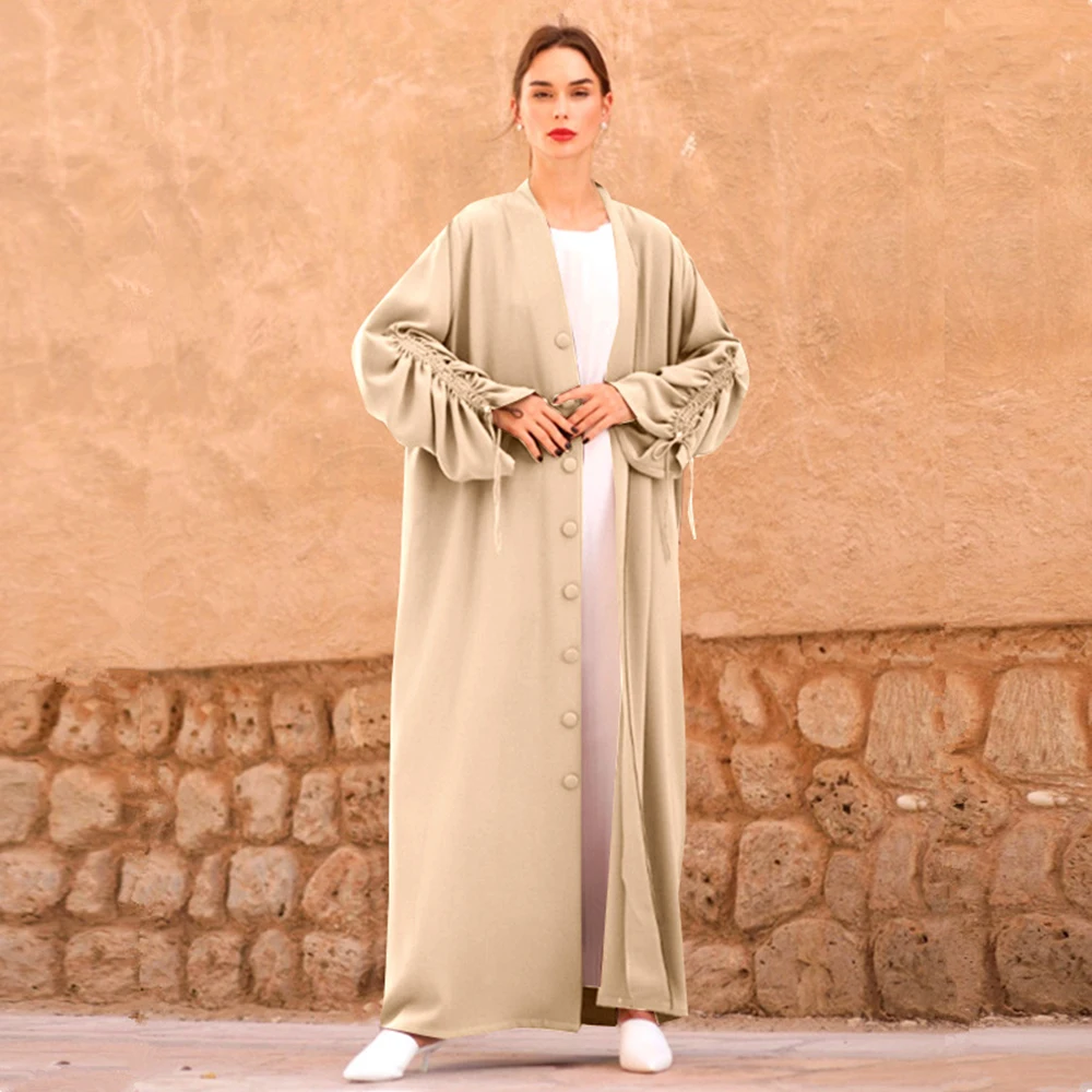 Eid Mubarak Abaya Dubai Turkey Islam Muslim Fashion Robe Kimono Femme Musulmane Caftan Moroccan Kaftan Abayas For Women Cardigan
