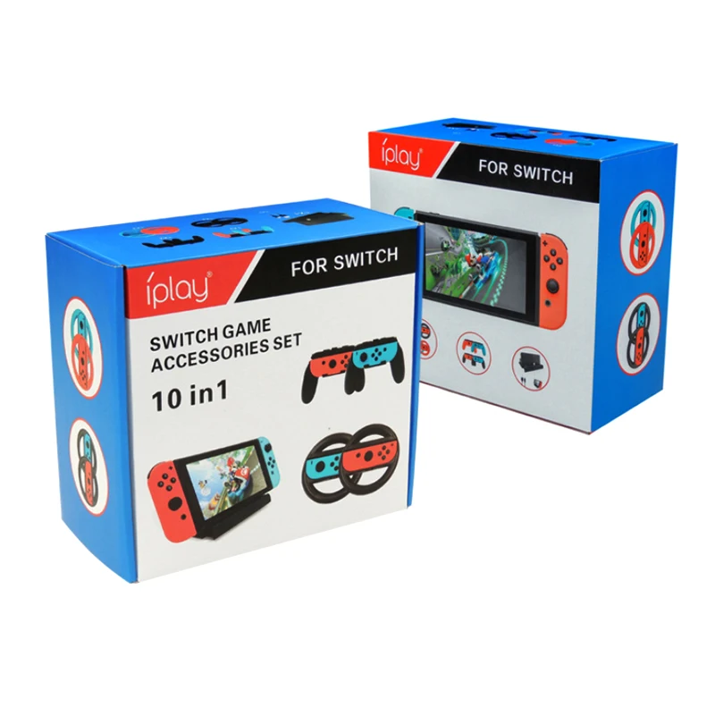 Для Nitendo переключатель игровые аксессуары 10 в 1 Консоль зарядное устройство крышка рулевого колеса ручка Тип C комплект