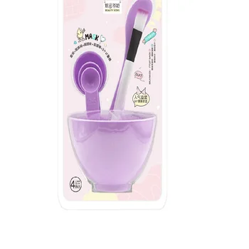 

6pcs DIY Mask Bowl Mixing Brush Makeup Tool Set 4 In1 Beauty Skin Care with Brush Mixed Stir Spatula Stick Measuring Spoon Kit