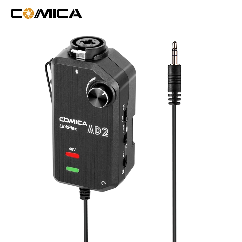 Усилитель CoMica LinkFlex AD2 XLR/6 35 мм-3 5 мм универсальный аудиоадаптер для камеры