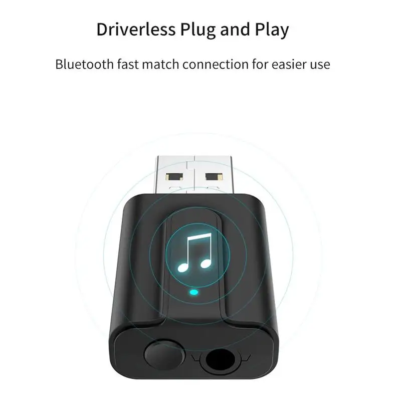 2 в 1 Bluetooth 5,0 аудио приемник передатчик 3,5 мм разъем ТВ компьютер беспроводной аудио мини Bluetooth адаптер