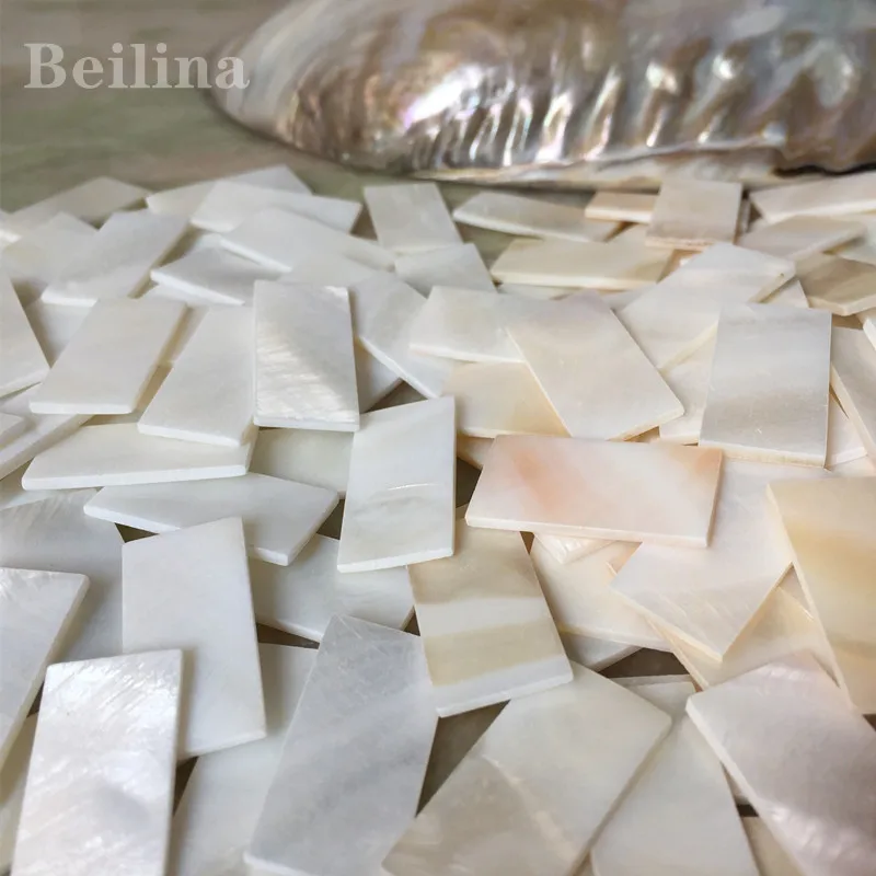 20pcs Natural Freshwater Mother of Pearl Shell Mosaic Tile DIY Accessories and Wood Inlay Carved Material Size 30mm /15mm /2mm | Дом и сад