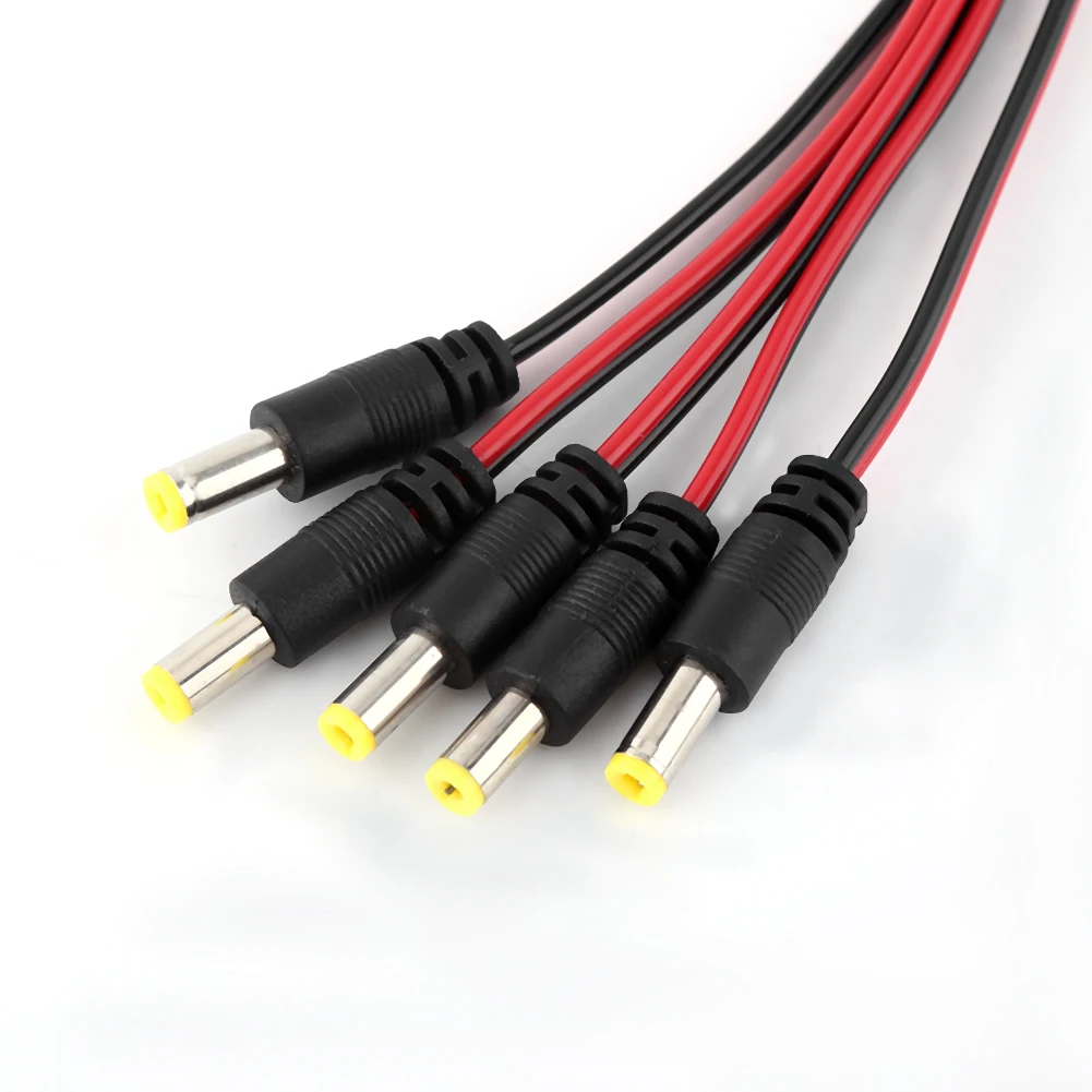 10 шт./компл. 12V видеонаблюдения Камера DC Мужской Мощность Подключите кабель переменного тока 11,1 дюймов DC Мощность со штекера на гнездо соединительные кабели