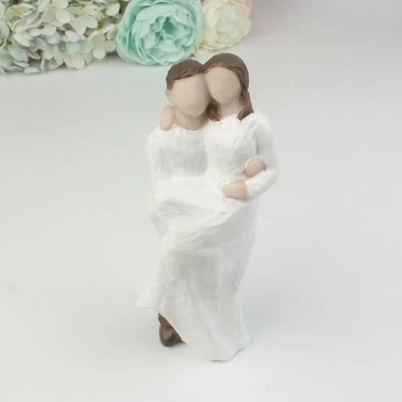 1 шт. Смола Жених и невеста пара фигурка украшения Свадебный торт фигурки жениха