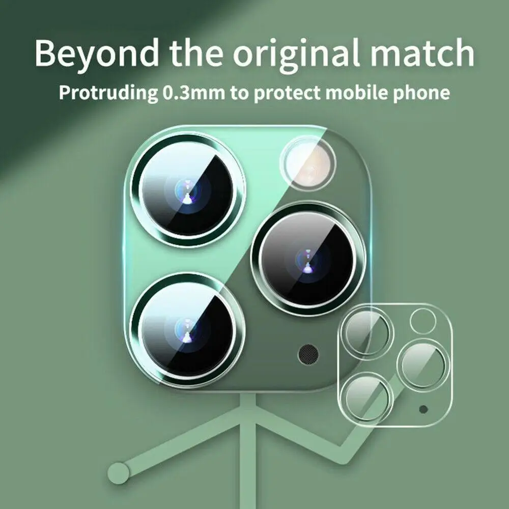 ForiPhone 11/11 Pro Max Camera Tempered Glass Protector Cover Film Protection HD Lens Tempere Film Film Protective Lens R7P8