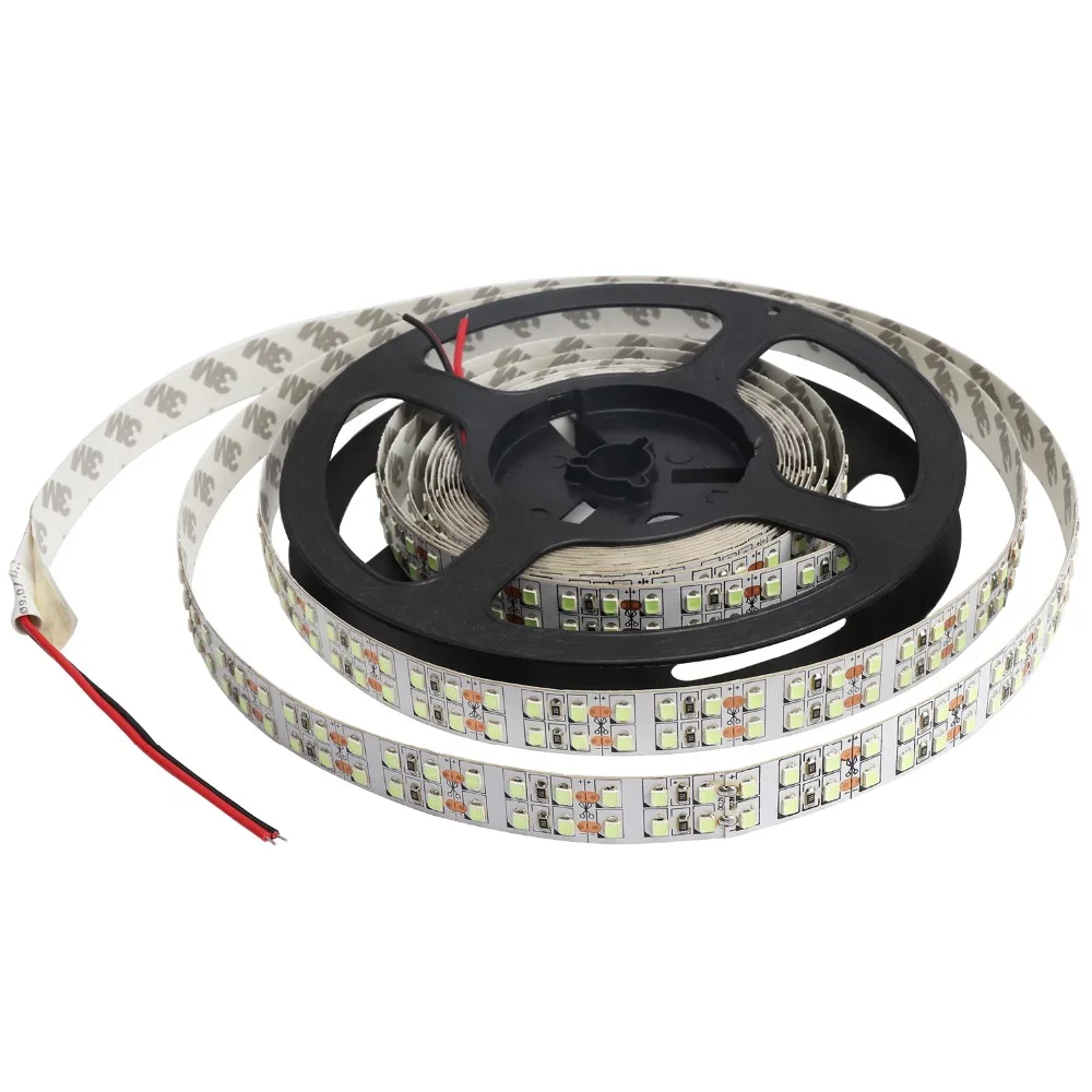 Светодиодная лента 2835 SMD 240 светодиодный s/m 5 м 1200 светодиодный s DC12V высокий яркий гибкий светодиодный ленточный светильник теплый белый/холодный белый/голубой