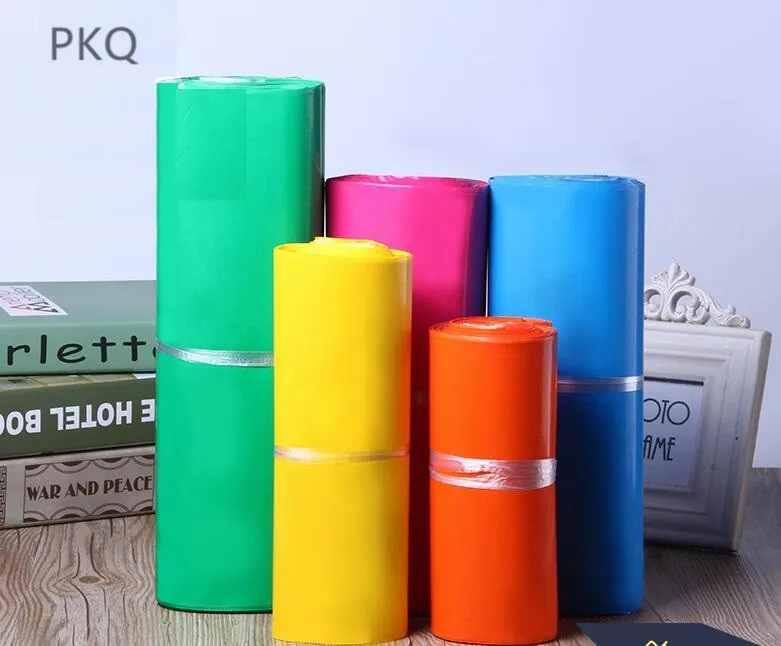 

10pcs Colorful Poly Mailer Envelopes Shipping Bags Small Size Self Adhesive Envelope Mailing Bags Postal Courier Bags