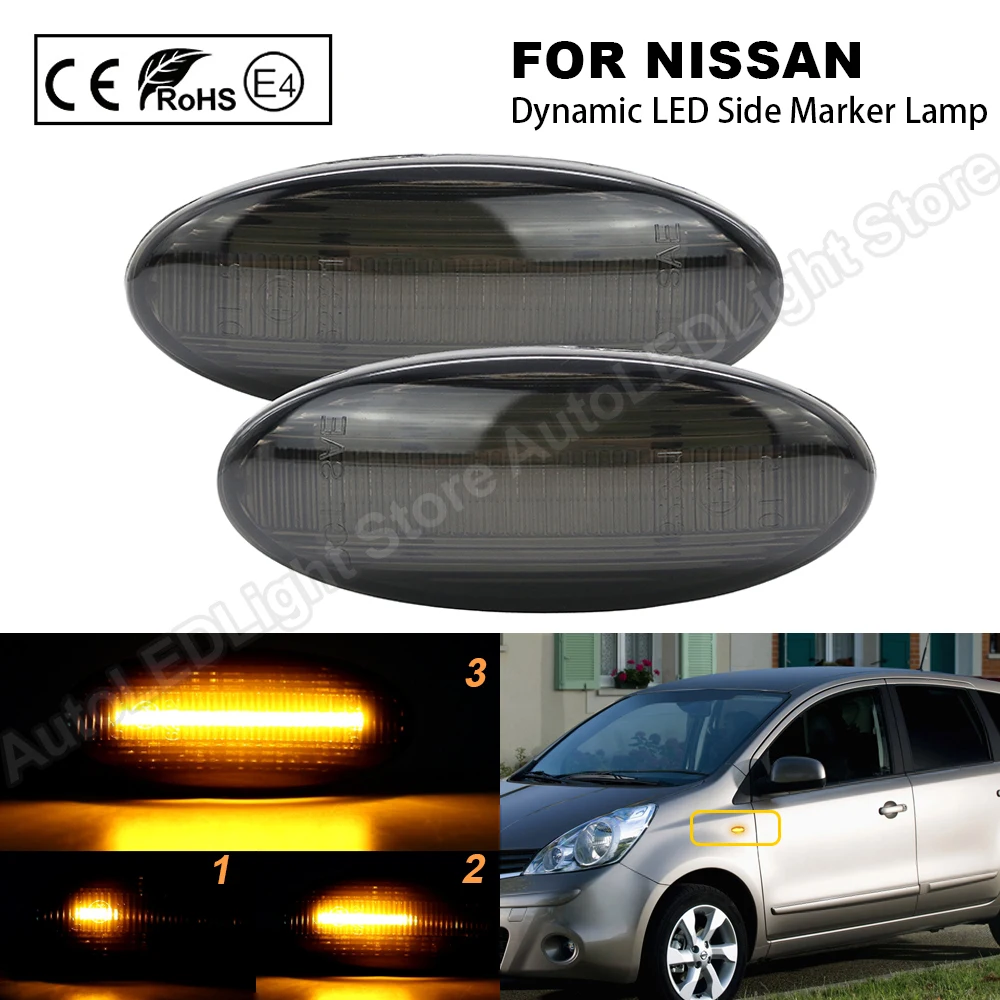 Для Smart FORFOUR Renault KOLEOS Nissan CUBE EVALIA LEAF MICRA NOTE X TRAIL Динамический светодиодный указатель
