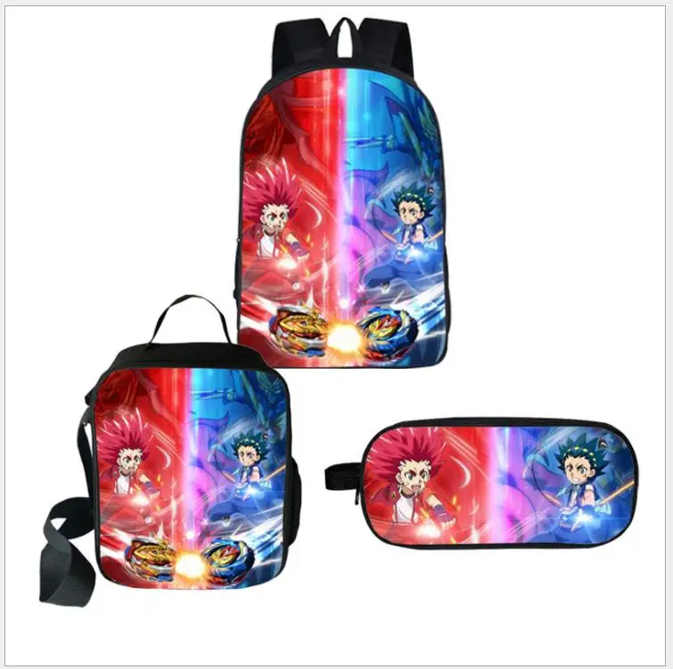 3 шт./компл. высокое качество Beyblade рюкзак модный подарок-сюрприз рюкзак для девочек-подростков, одежда для красивых для мальчиков и девочек школьный ранец - Цвет: Picture color