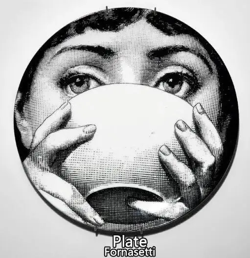 Мода Milan rosenthal Piero fornasetti тарелки, настенные подвесные тарелки, настенные подвесные тарелки, декоративные тарелки, настенные тарелки - Цвет: 23
