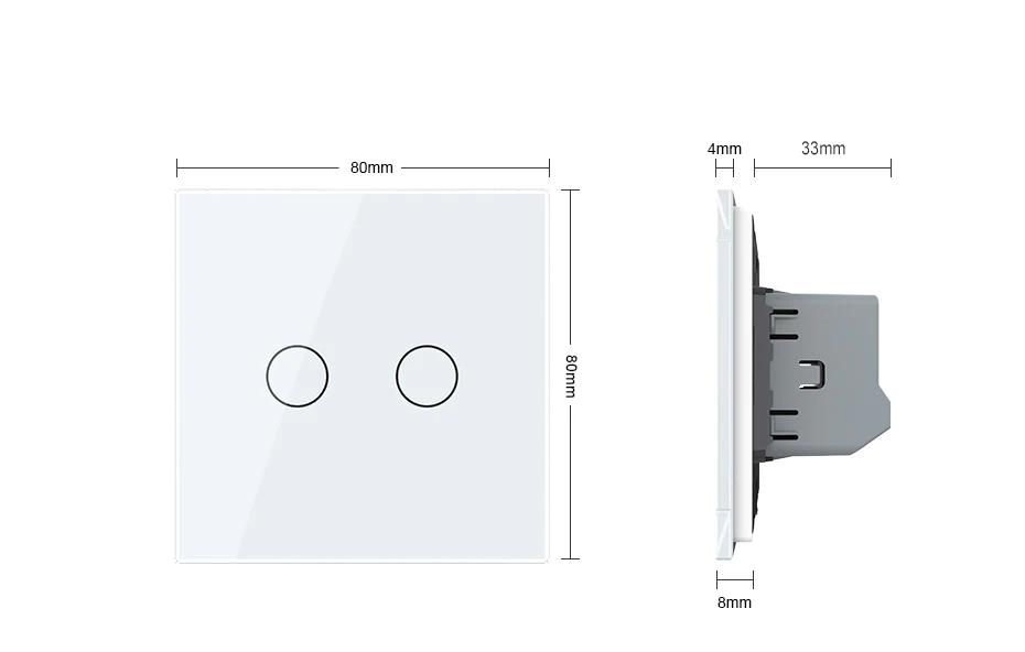 Livolo-Toque Interruptor De Luz de Controle, Painel
