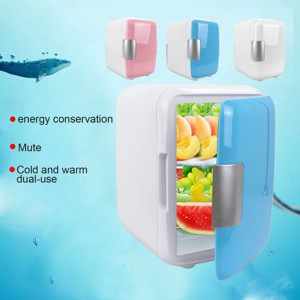 Compact Size 4L Car Refrigerators Ultra Quiet Low Noise Car Mini Refrigerators Freezer Cooling Heating Box Fridge